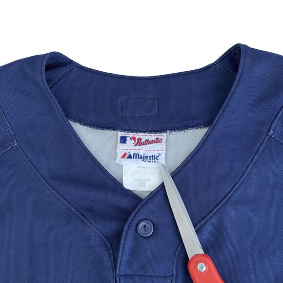 Mens Majestic Cool Base Cleveland Indians Guardians #24 Batting Jersey Sz XXL - Picture 5 of 8